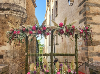 Décoration florale extérieure événementielle Champagné - Le Mans (72)